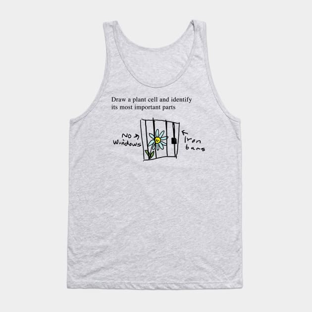 Plant Cells - Exam Question Tank Top by The Blue Box